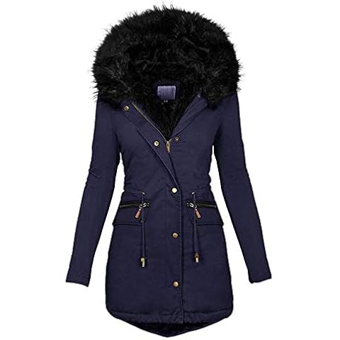 Berimaterry Women's Thick Fleece Lined Parka Cover