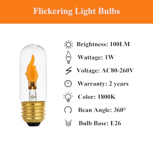 Flame-Light-Bulbs-E26-Standard-Base-LED-Flickering-Light-Bulbs-Realistic-Flame-Effect-Bulb-for-Halloween-Christmas-Decoration-6-Pack Flame Light Bulbs E26 Standard Base LED Flickering Light Bulbs Realistic Flame Effect Bulb for Halloween Christmas Decoration 6 Pack