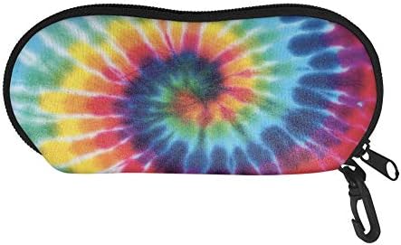 Pizding Glasses Case Sunglasses Case Organizer Soft Case Ultra Light Portable Ployester Zipper Eyeglass Case with Belt Clip Large Gift for Women Men Kids Boys Girls