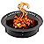 Gazzyt Fire Pit Liner, Heavy Duty Solid Steel, Rings Outside Wood Burning DIY Campfire Ring Above or In-Ground for Outdoor, Patio, Backyard Wit?Ring 36-Inch Outer/30-Inch Inner?