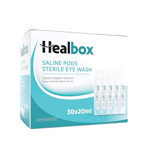 Image of Healbox Sterile Saline Solution Eye Wash 20ml Box of 30