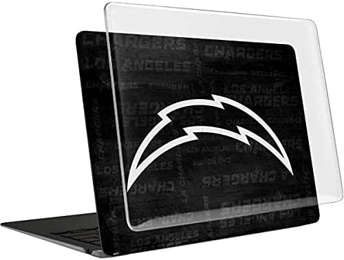 Skinit Case + Skin Compatible with MacBook Air 13in (2020) - Officially Licensed NFL Los Angeles Chargers Black & White Design