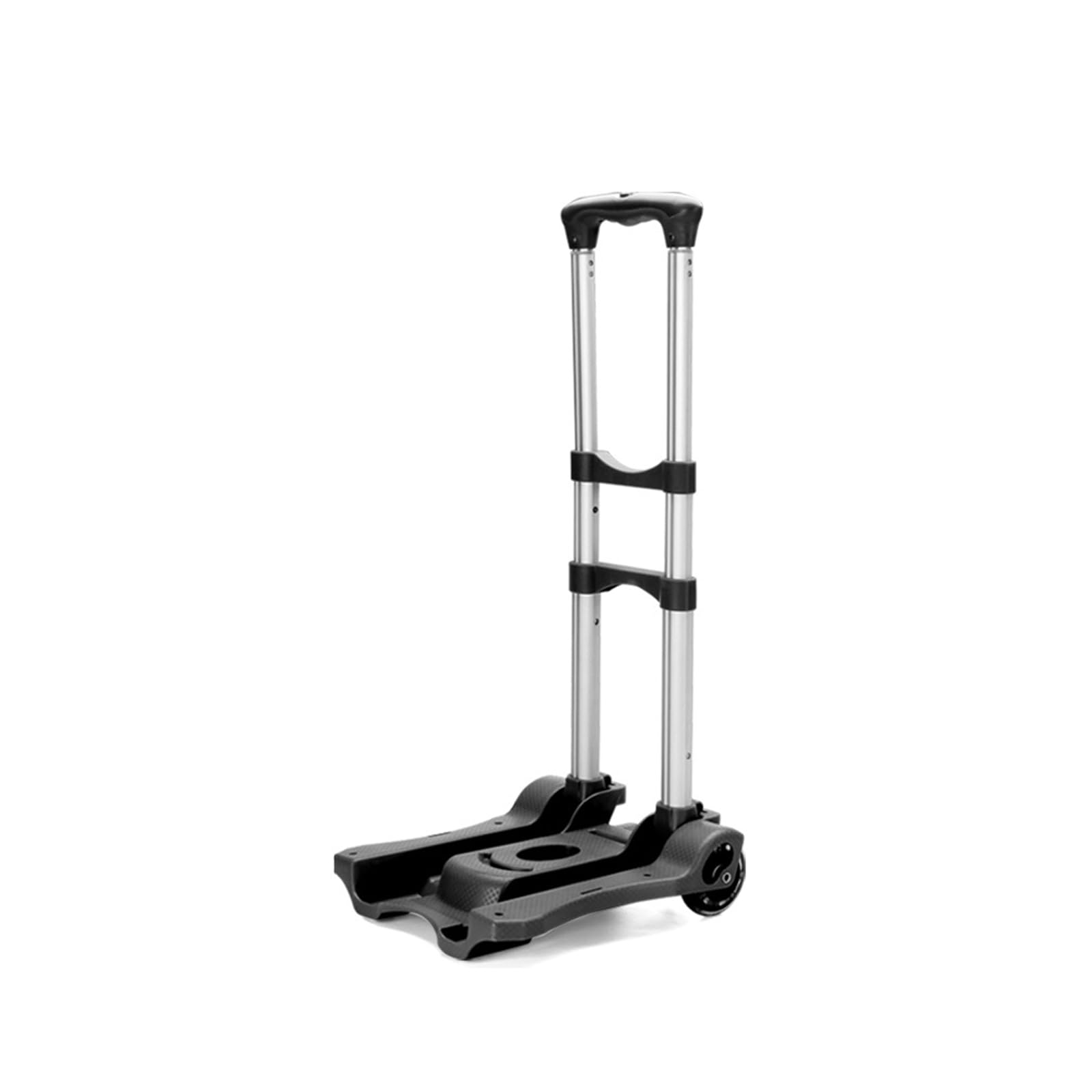 SHEKAKO Car Seat Travel Carts, Foldable Luggage Cart with Wheels, Small Folding Hand Truck Dolly, Collapsible Cart Rolling Portable Dolly for Airport Travel Moving Use (Black)