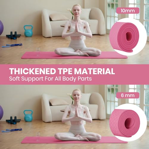 Good Nite Tapis de yoga extra épais 10 mm – Image 6