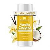 Botanic Hearth Vanilla Coconut Full Body Deodorant Stick, 2.65 oz | With Kojic Acid & Hyaluronic Acid | Aluminum Free | Long-Lasting Odor Protection, Smooth & Hydrated Skin | For Men & Women