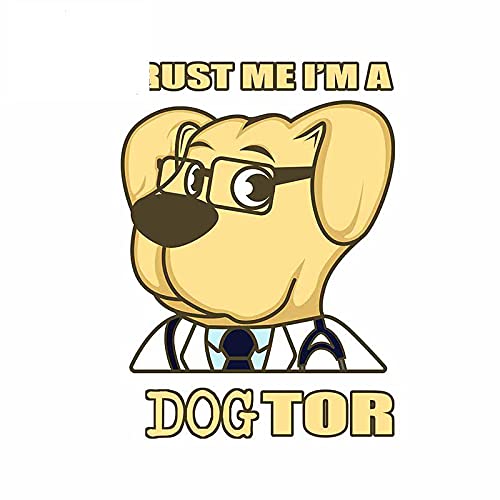 13 cm x 8,8 cm para Trust Me I Am A Dogtor pegatinas de ventana de parachoques de coche