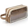 TIECHI Large Pencil Case for Girls Boys, Cute Pencil Case with Compartments, Big Capacity Pen Case for Students, Office, College, School Supplies (Brown)