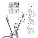 Produktbild Rohrreinigungswelle - Flexible Spirale Mit Kralle Reinigen Sie Die Abflüsse und Rohre in Badezimmern und Küchen Und Verstopfung Verhindern (1*Edelstahl Clog Remover & 3*Kunststoffablauf Schlange)