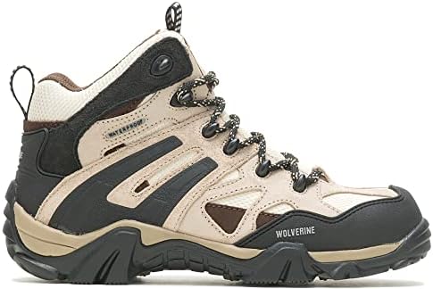 WOLVERINE Women's Wilderness Waterproof Construction Boot, Light Taupe, 9.5 | Image 2