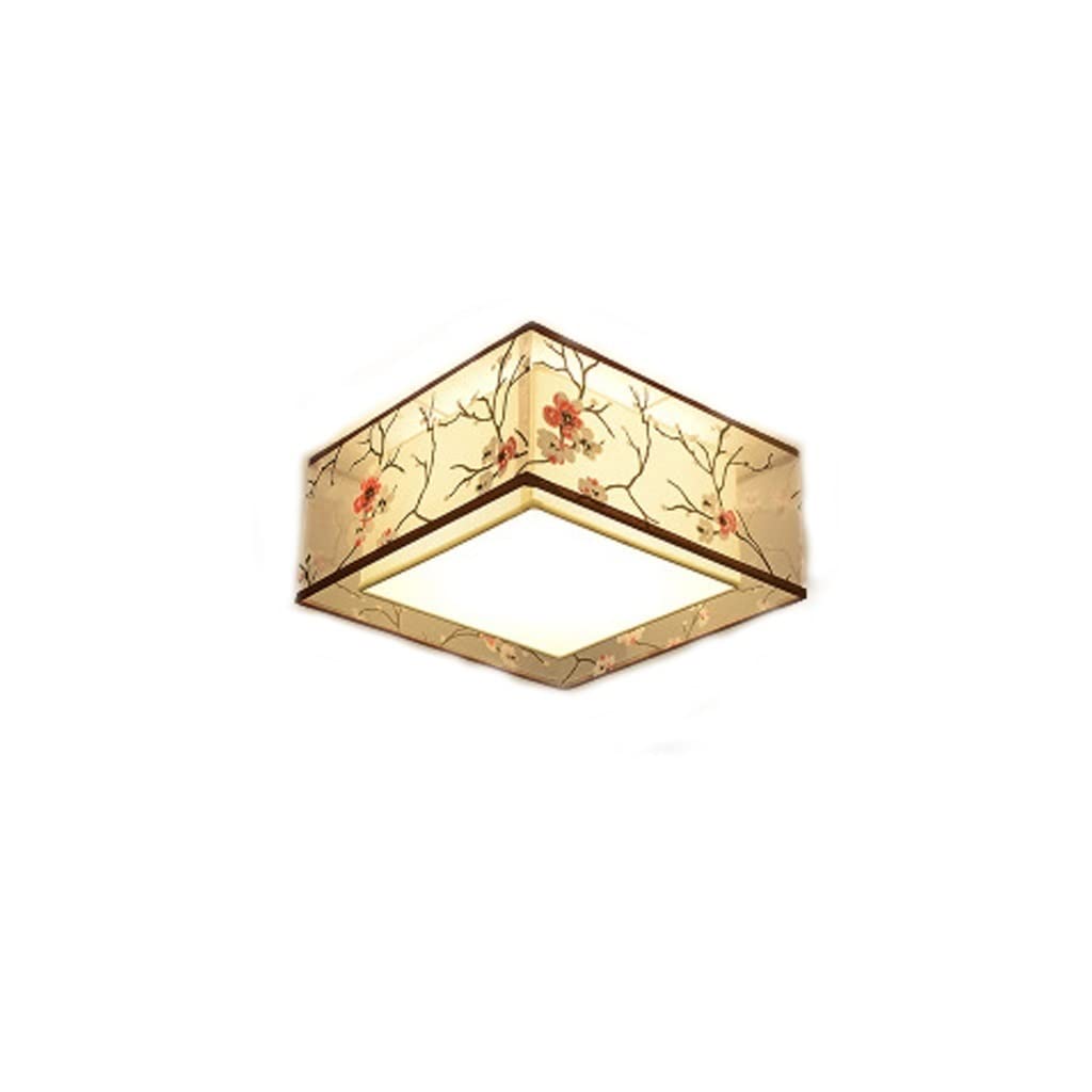 HynJGih Chinese Style Simple Ceiling Lamp Bedroom Round Study Room Vintage Lamps(B,60cm)