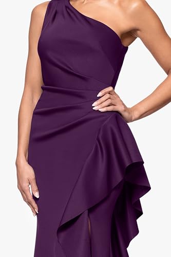 Image of Xscape Women's Off The Shoulder Sequin Floral Lace Overlay Formal Gown with Sweetheart Neckline