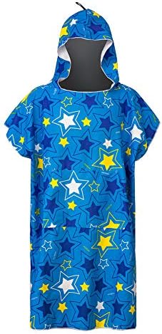 Runpilot Beach Surf Poncho Changing Towel Robe with Hood Pocket for Surfing Swimming Bathing Adults Men Women