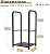 Artibear Small Firewood Rack Holder with Firewood Log Carrier