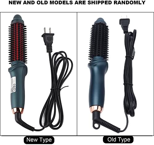 POCREATION Dual Purpose Curling Brush for Straight and Curly Hair, Portable Brush, Lightweight, Two Temperature Gears