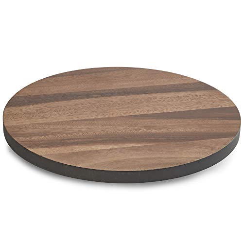 Image of Woodard & Charles Round Lazy Susan Turntable with Stainless Steel Ball Bearing Mechanism, (Black) ★★Pack of 6★★