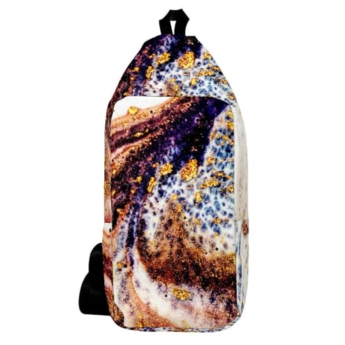 Sac à dos marbré Shine Art luxe et design unique multicolore homme femme