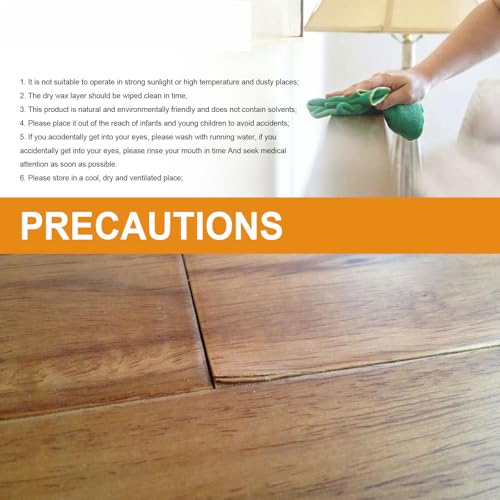 FGDTREE Cera para el cuidado del suelo de madera de 60 ml para muebles de madera para restauración y brillo sin esfuerzo - imagen 4