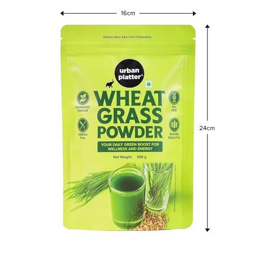 Urban Platter Wheatgrass Powder, 200g [Immunity boosting | Superfood | Supports healthy metabolism | Detoxifying]