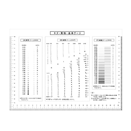 ラボ用顕微鏡アクセサリー マイクロメーター 294x213mm ドットエリア ライン標準台 ソフト PET マイクロメーター キャリブレーション フィルム 定規 QC 欠陥測定ツール(C)