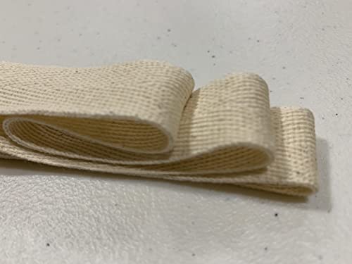 Cotton Webbing Strap 5 Yards Herringbone Twill Tape Trim Sewing Twill Ribbon Strapping Fabric For Diy Crafts Sewing Supplies (Natural Beige 3/4 Inch) #TOP3