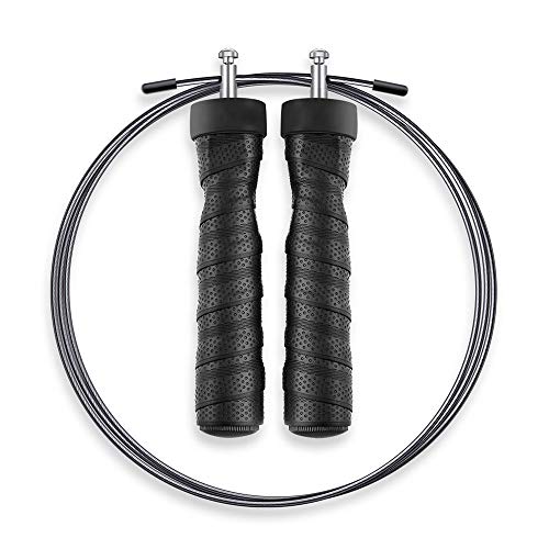 LadyNaNa Jump Rope for Fitness Speed Rope Tangle Free Anti-Slip Handles Jump Rope with Ball Bearing Workout Jump Rope Length Adjustable for Gym Home Fitness Aerobic Exercise Ideal for Men Women Kid