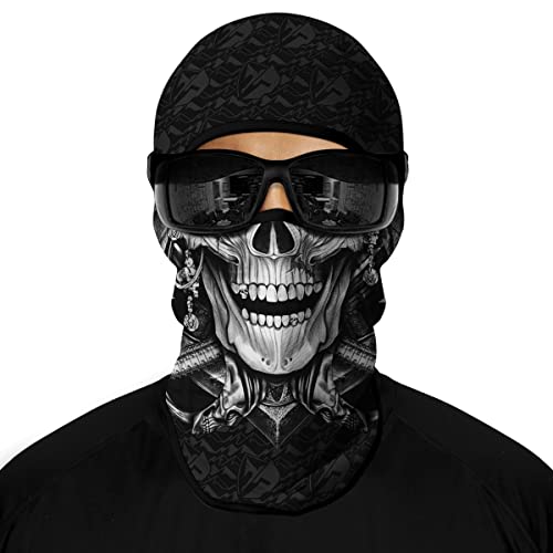 Máscara de esqui completa de caveira, balaclava 3D, proteção solar UV, motocicleta/esqui/cachecol/ci