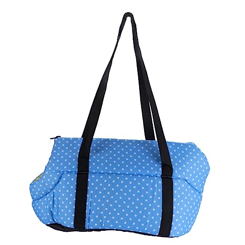 VANZACK 1Pc Pet Backpack for Dogs Portable Pet Storage Bag Breathable Scratch Resistant for to Carry Fits Small Pets Blue Small