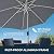 HOMSHADE 9ft Outdoor Patio Umbrella - Market Table Aluminum Umbrella, 5-Year Fade Resistant - UPF50+ UV Protection with Push Button Tilt, Crank for Pool Deck and Garden (Dark Grey)