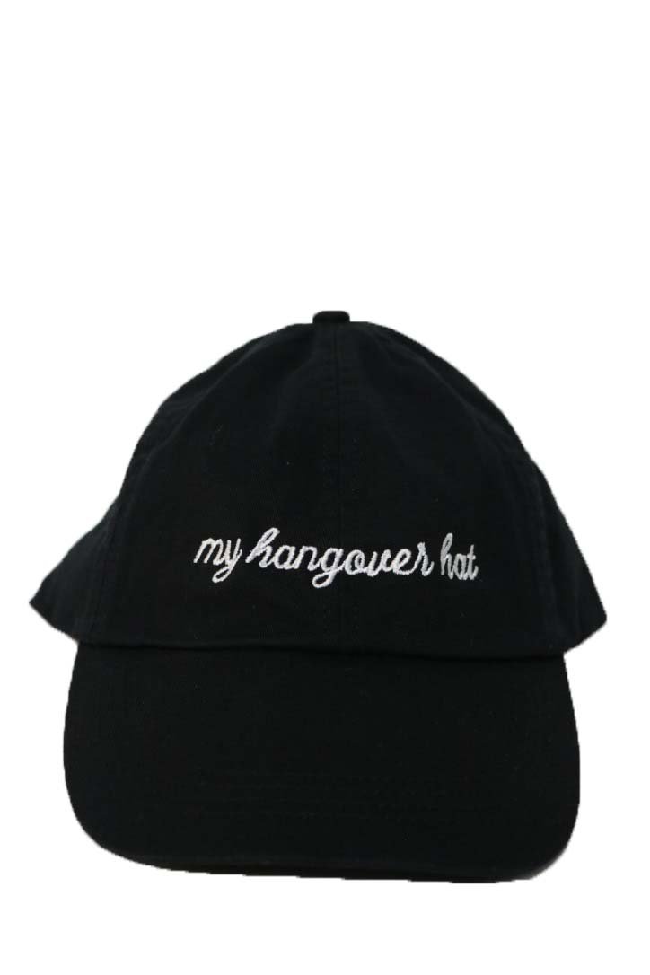 ValDesigns My Hangover Hat Embroidery Black Hat for Men and Women Personalized Strap Closure
