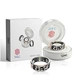 N&G Bague intelligente pour homme et femme – Anneau de suivi de la forme physique et de la santé avec écran LED, fréquence cardiaque, compteur de pas et moniteur de sommeil, modes multi-sports