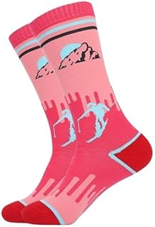 Calcetines de esquí for niños, calcetines de montañismo for deportes al aire libre, calcetines deportivos largos con amortiguación cálida que absorben el sudor