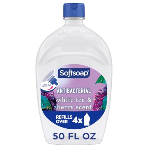 Image of Softsoap Antibacterial Hand Soap Refill, White Tea & Berry Scent, 50 fl oz