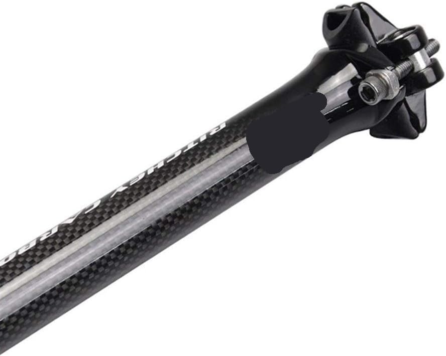 LSSEDA Fahrrad-Sattelstütze, gefederte Sattelstütze, Vollcarbon, Mountainbike, Rennrad, Fahrrad-Sattelrohr, Sattelstütze, Sattelrohr-Gelenk- Sattelstütze, 3K-Muster (Color : 31.6 * 400MM) Sport & Freizeit