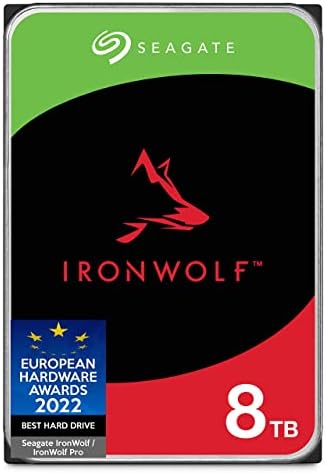 Seagate IronWolf 8TB NAS Internal Hard Drive HDD – 3.5 Inch SATA 6Gb/s 7200 RPM 256MB Cache for RAID Network Attached Storage – Frustration Free Packaging (ST8000VNZ04/N004)