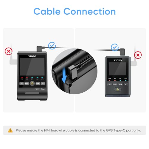 VIOFO HK4 Hardwire Kit with 8pcs Full Set Circuit Fuse Tap, Type-C Port, for A329 series/A229 series/A119Mini2/A139Pro/WM1/T130 Dash Cam