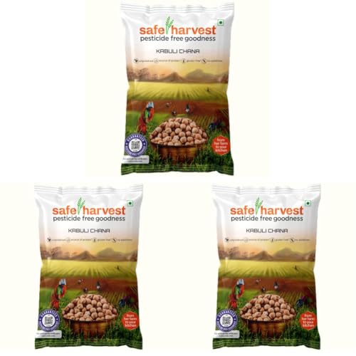Image of Safe Harvest Kabuli Channa, 500g (Pack of 3)