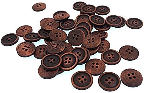 RayLineDo 150 x Mixed Colours 2 Hole Round 6mm Sew Craft Plastic DIY Buttons