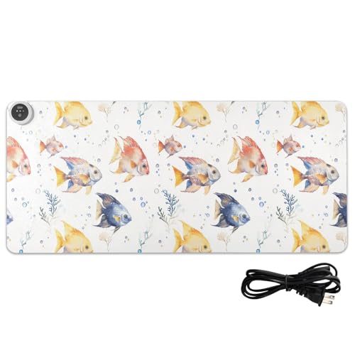 Tapis de souris chauffant contre les mains gelées au bureau surface 80x33cm