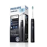 Philips Sonicare ProtectiveClean 4300 Rechargeable Electric Toothbrush with Built-in Pressure Sensor, Cleaning Mode and BrushSync Feature, Black Grey, HX6800/06
