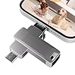 512GB Chiavetta USB per Iphone, 4 in 1 Pendrive Memoria Esterna per scaricare foto, USB C Pen Drive USB Stick 3.0, Memory Stick Compatibile con iphone/iPad/Android/PC, Backup con solo clic
