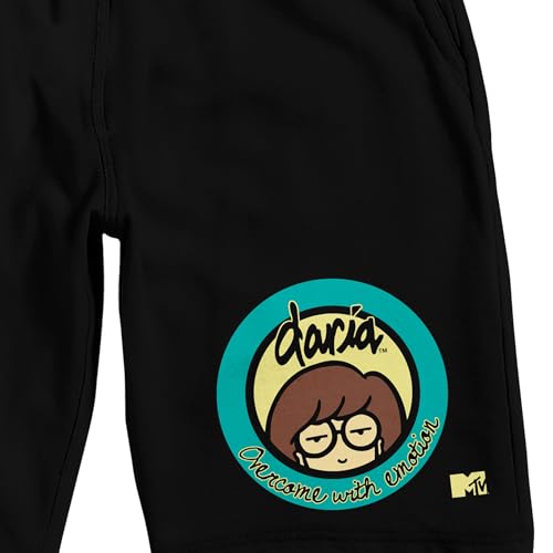 Bioworld Daria Logo Men's Black Sleep Pajama Shorts2