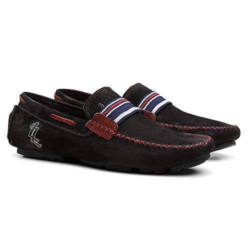 Mocassim Casual Masculino Sapato De Couro + Cinto e Carteira - Preto/41