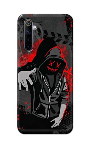 Image of Printed Hard Back Cover for Realme 6 Back Cover (Hoodie Rapper) -190724(EA)