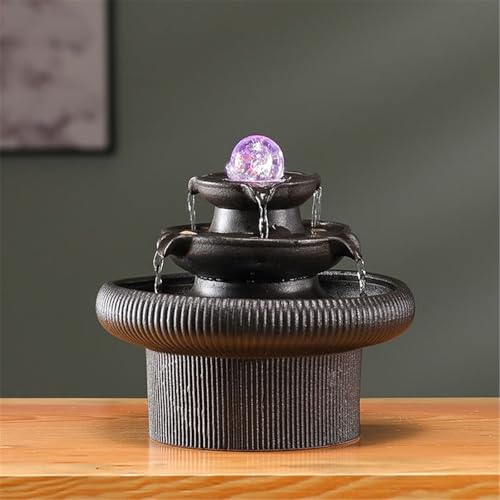 Fuente de interior Feng Shui con bola rodante para reducir el estrés en la oficina 8