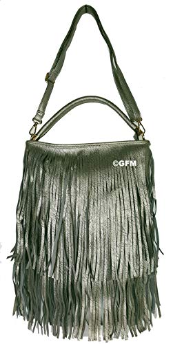 GFM Tracolla in ecopelle GFM® con morbide frange