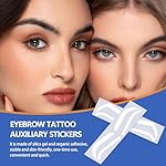 12Pairs Airbrush Eyebrow Shaping Stickers Adhesive Stencils Shape Tape Disposable Microblading Stamp Airbrush Brow Mapping Guide Semipermanent Auxiliary Air Brush Templates - Image 3
