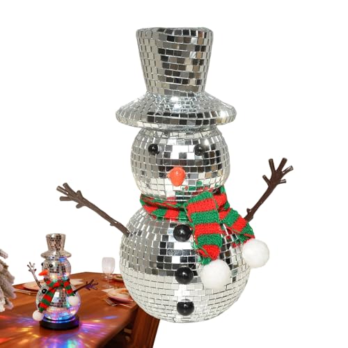 Generisch Bola de discoteca para fiestas | La bufanda y el gorro lleva – Bola de espejo con reflexión – para mesas de comedor, vacaciones, carnaval, actuaciones escénicas, bodas, fiestas de invierno