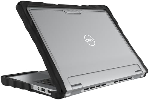 Gumdrop DropTech Hard Shell Laptop Case Fits Dell Latitude 5350 | 5340 13-inch (2-in-1) Rugged Drop Tested Shockproof Reliable Device Protection for Office, Travel, Business and Professionals - Black
