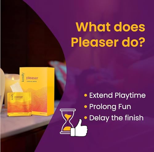 Image of Kindly Pleaser Delay /Topical Wipes (Pack of 10) and Spray (20 Ml) Combo Pack /Bundle | Alcohol Free Wipes | Fast Acting & Prolong Fun | Easy To Use & Easy To Carry | Non Transferrable