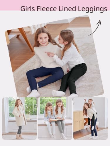 KIIAVORO Girls Fleece Lined Leggings xx use - image 7